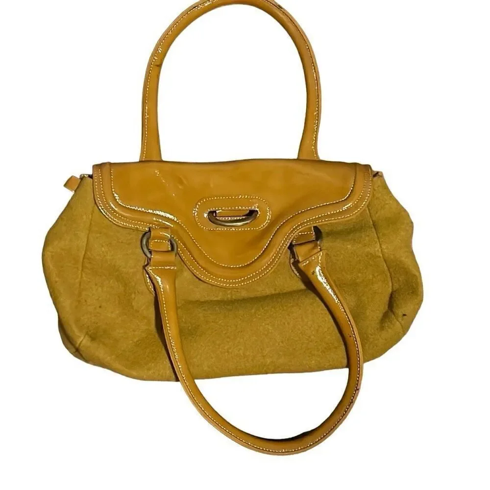 Sophia C. Mustard colored bag.